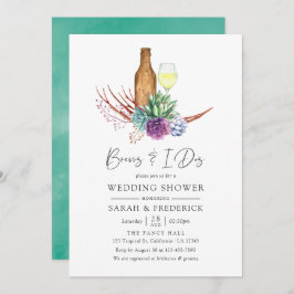 Invitación Suculentos acuarelas se producen antes de la I Dos