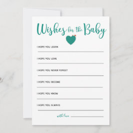 Invitación Suculentos deseos de Baby Shower para el bebé