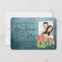 Sucultores de acuarela Foto Verde azulada Guardar 