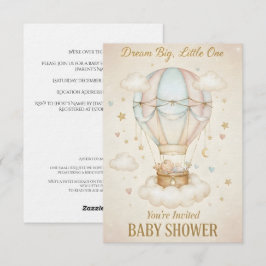 Invitación Sueña Grande, Pequeño – Baby Shower