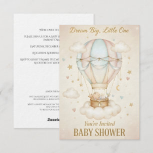 Invitación Sueña Grande, Pequeño – Baby Shower 