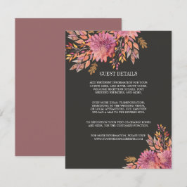 Invitación Sueño de otoño | DETALLES DE LOS INVITADOS A LA Bo