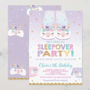 Invitación Sueño lindo de las chicas marchosas del cumpleaños