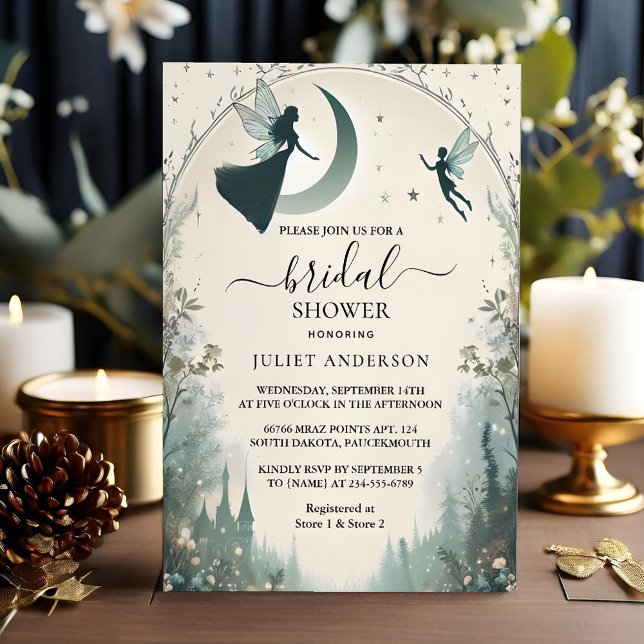 Invitación Sueño mágico, estrellas místicas, ducha de novias (Subido por el creador)