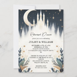 Invitación Sueño mágico Estrellas místicas Ensayo de la luna 