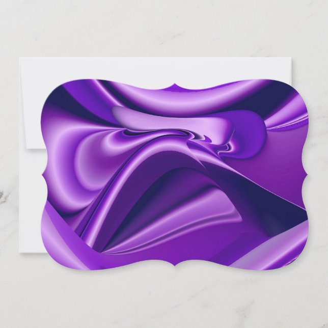 Invitación Sueños de Arcoíris de Flor Morada (Anverso)