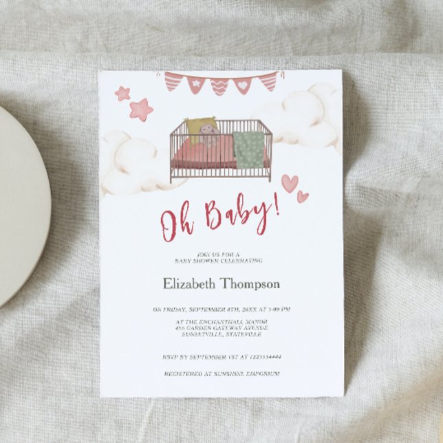 Invitación Sueños de bassinet y nursery caprichosos (Subido por el creador)