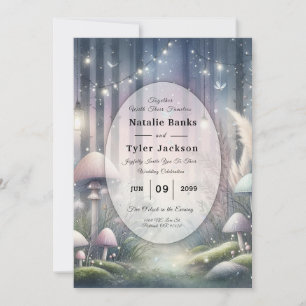 Invitación Sueños de Luz de Linterna Bosque Encantado Boda