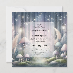 Invitación Sueños de Luz de Linterna Bosque Encantado Boda