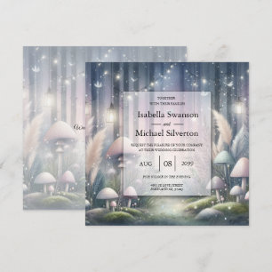 Invitación Sueños de Luz de Linterna Bosque Encantado Boda
