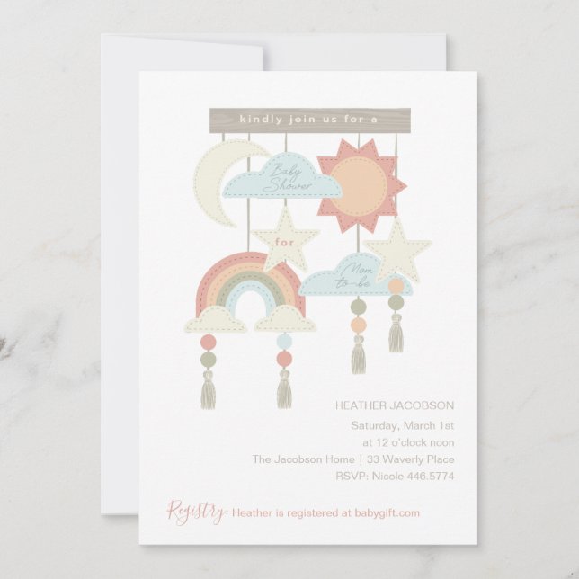 Invitación Sueños de Pastel (Anverso)