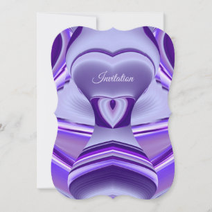 Invitación Sueños del arcoiris de flores moradas