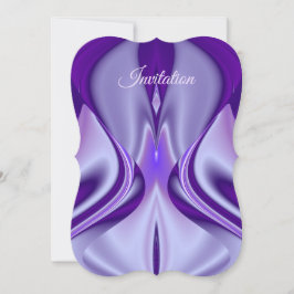 Invitación Sueños del arcoiris de flores moradas
