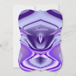 Invitación Sueños del arcoiris de flores moradas