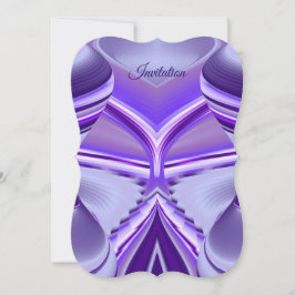Invitación Sueños del arcoiris de flores moradas