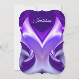Invitación Sueños del arcoiris de flores moradas