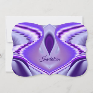 Invitación Sueños del arcoiris de flores moradas
