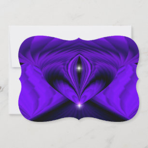 Invitación Sueños del arcoiris morado, dos estrellas