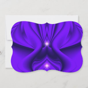 Invitación Sueños del arcoiris morado, dos estrellas