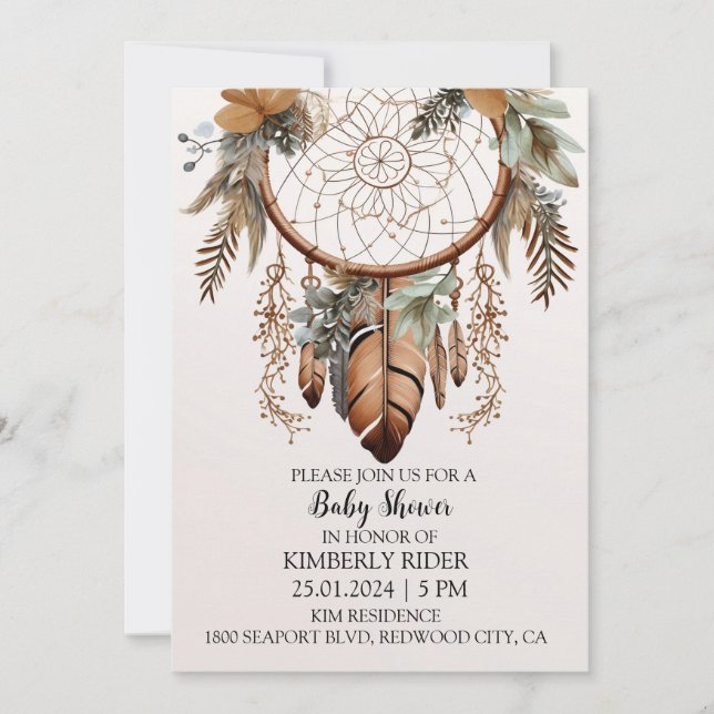 Invitación Sueños más dulces (Anverso)