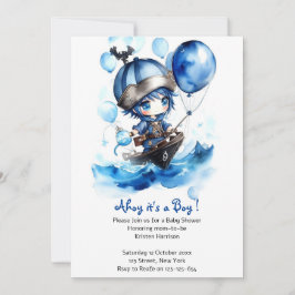 Invitación Sueños Náuticos develados: Boy Baby Shower