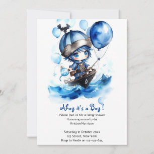 Invitación Sueños Náuticos develados: Boy Baby Shower