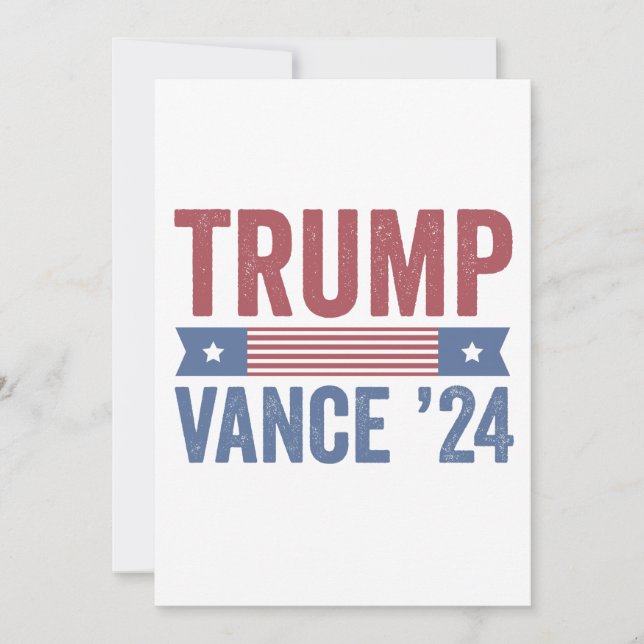 Invitación Suéter feo de Navidad de Trump Vance Election (Anverso)