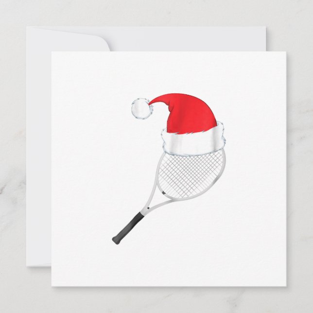 Invitación suéter feo divertido de tenis de navidad santa (Anverso)