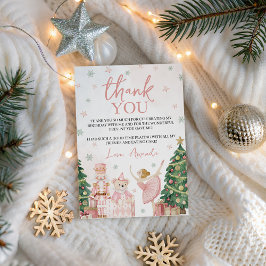 Invitación Sugar Plum Nutcracker Thank You Card