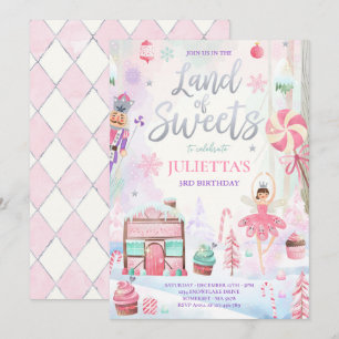 Invitación Sugar Pluma Leche Tierra De Hadas De Dulce Nacido