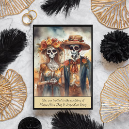 Invitación Sugar Skull Cariño, personalizado