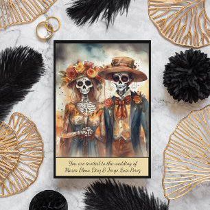 Invitación Sugar Skull Cariño, personalizado