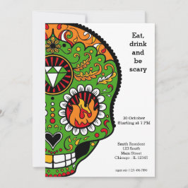 Invitación Sugar Skull fiesta