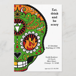 Invitación Sugar Skull fiesta