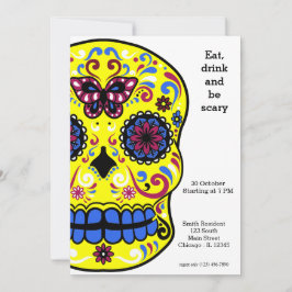 Invitación Sugar Skull fiesta