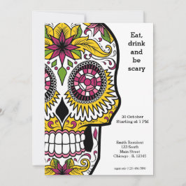 Invitación Sugar Skull fiesta