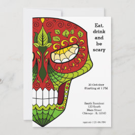 Invitación Sugar Skull fiesta