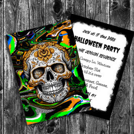 Invitación Sugar Skull Halloween