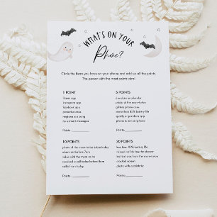 Invitación SUGARBOO Baby Shower Qué hay en tu juego de teléfo
