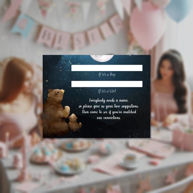 Invitación Sugerencias de nombres de osos Juego de Baby Showe (Subido por el creador)