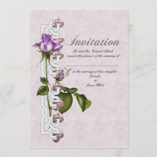 Invitación Suite Boda Rosa Lavanda