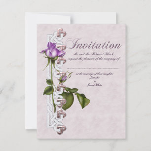 Invitación Suite Boda Rosa Lavanda
