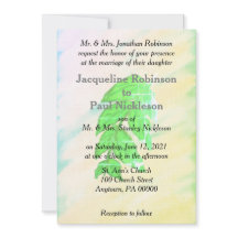 Suite de Boda de Hoja de Acuarela Tropical
