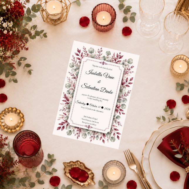 Invitación Suite de Boda Floral Romántica (Subido por el creador)