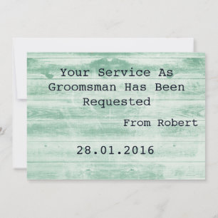 Invitación Suitup de fondo de madera ¿Serás mi novio?