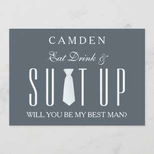 Invitación Suitup ¿Serás mi Bestman?