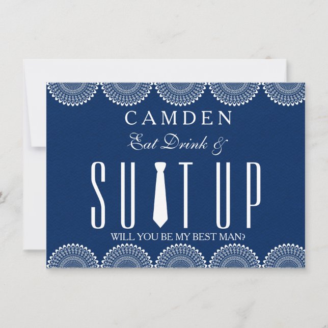 Invitación Suitup Serás mi Mejor (Anverso)