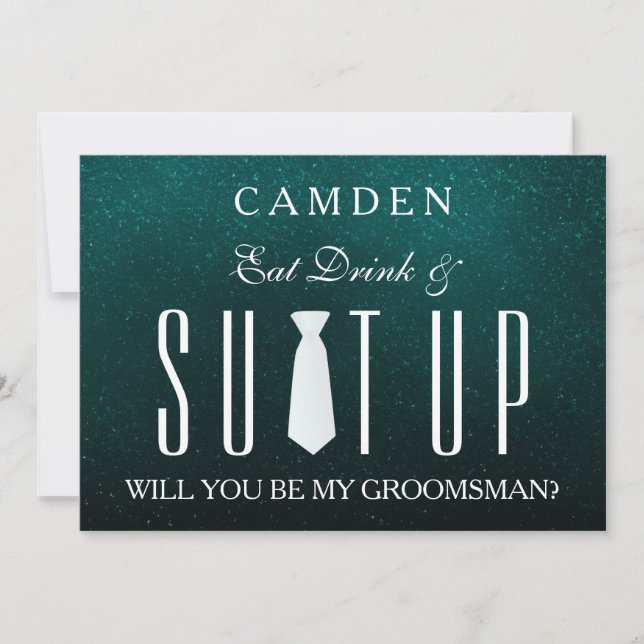 Invitación Suitup Serás mi novio (Anverso)