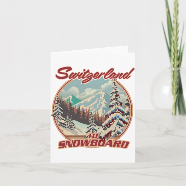 Invitación Suiza a Snowboard (Anverso)