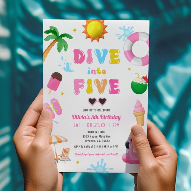 Invitación Sumergirse en la quinta fiesta de cumpleaños del F (Subido por el creador)